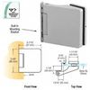 CRL Satin Anodized Sofia Free-Swinging Interior Door Hinge PTH353SA