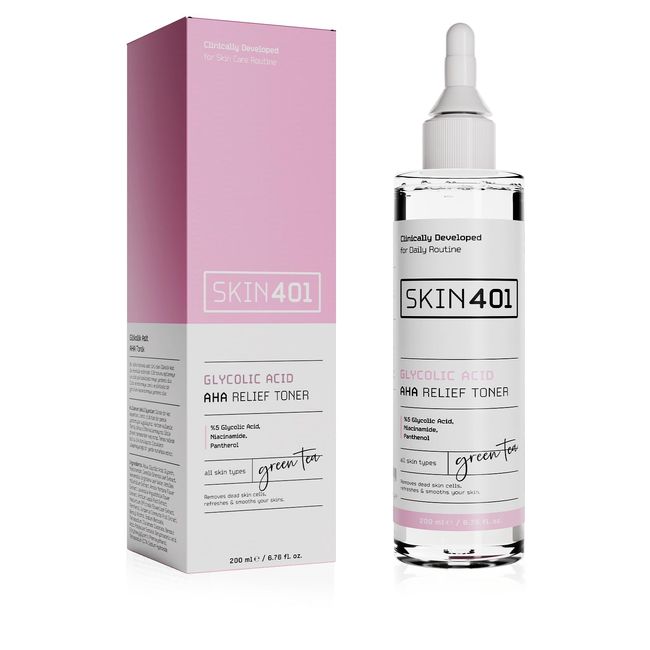 Skin401%5 Glikolik Asit Aydınlatıcı Etkili & Leke Karşıtı Tonik 200ml