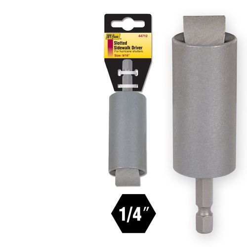 IVY Classic 44712 3-5/8" Slotted Sidewalk Driver, Impact Plus, 1-Pack