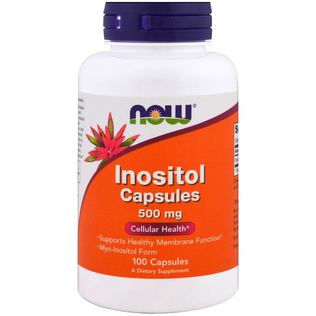 Now Foods, (3 Pack) Inositol Capsules, 500 mg, 100 Capsules