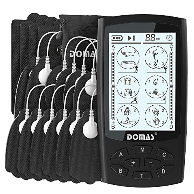 TENS Unit Muscle Stimulator Electric Shock Therapy for Muscles Dual Channel TENS  EMS Unit Electronic Pulse Massager with 24 Modes Physical Therapy Equipment  for Back Pain Relief 