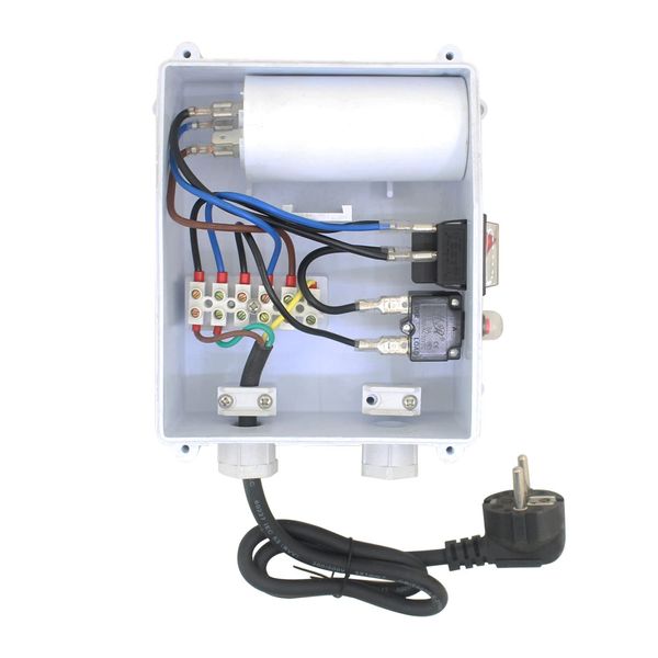 Submersible Water Pump Control Box 220V Deep Well Pump Start Capacitor Switch Junction Box