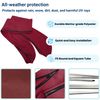 Savvycraft Bimini Top Storage Boot 91"-96" Width Burgundy Color, Waterproof UV Protection Bimini Top Replacement Boot, Fit Round and Square Tube