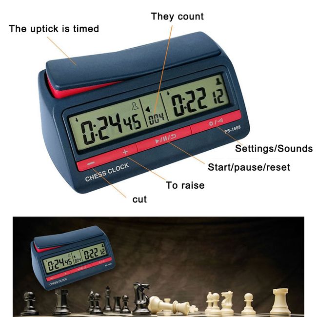 Professional Advanced Chess Digital Timer Chess Clock Count Up