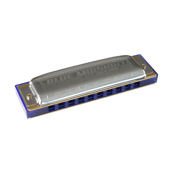 HOHNER Blue Midnight 595/20 G Tone 10 Hole Harmonica Blue Midnight