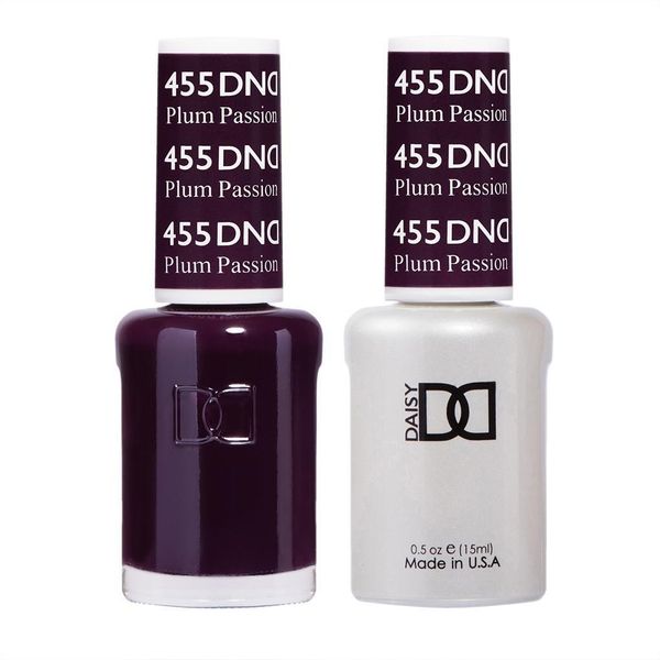 DND DUO Matching Gel & Lacquer #455 - Plum Passion