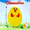 80PCs Easter Chick Fillable Eggs Bulk 6cm - Easter Surprise Eggs, Fillable Plastic Easter Chicken Eggs for Easter Basket Stuffers, Easter Egg Hunt, Easter Party Supplies