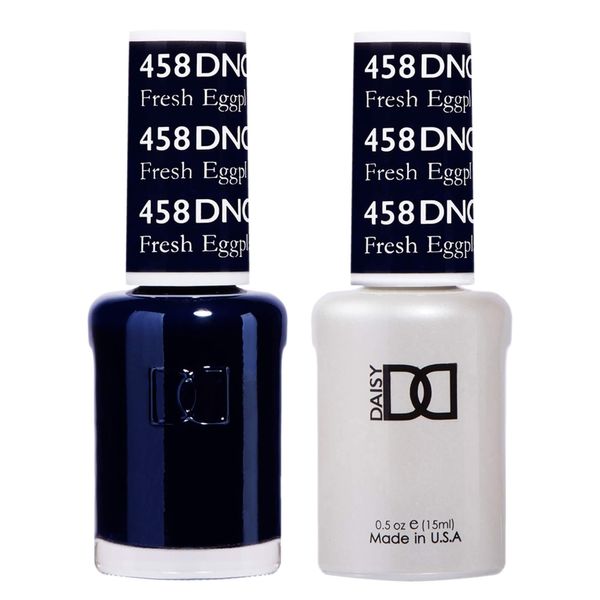 DND Duo Gel & Nail Polish Set - Fresh Eggplant 458-2x15ml