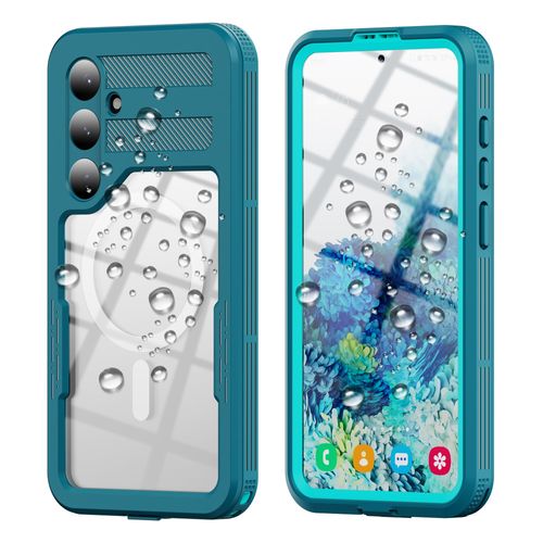 Losin Compatible with Galaxy S25 Case Waterproof Magnetic [Compatible with MagSafe] [Drop Protection] [IP68 Underwater] Full Body Shockproof Protective Phone Case, Teal