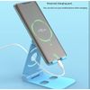 Adjustable Smartphone and Desktop Stand, Black (Blue)