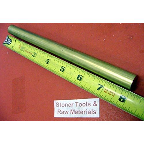 1/2" C360 Brass Solid Round Rod 8" Long H02 .50" OD New Lathe Bar Stock 1/2 Hard