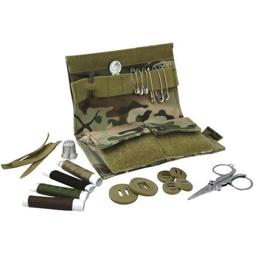 Army Tactical Military S95 Sewing Kit 600d Tac-poly Repair Kit BTP Camo Travel Pocket Field Camping