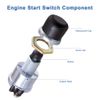 Push Button Momentary Starter 50A Ignition Switch On-Off 12V DC For Car marine