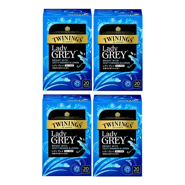 Twining Tea Bag Lady Gray 20P x 4 Packs