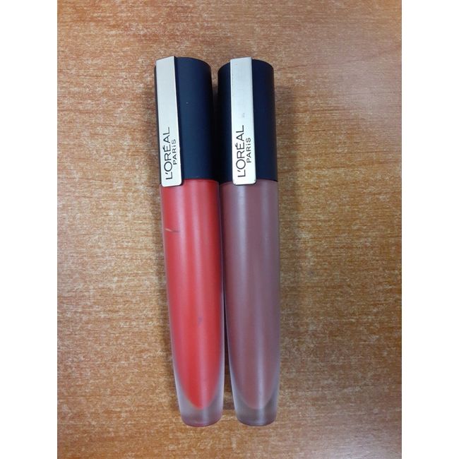 2 Pack: L'Oreal Rouge Signature Matte Lip Stains in I Explore & Red -      T579