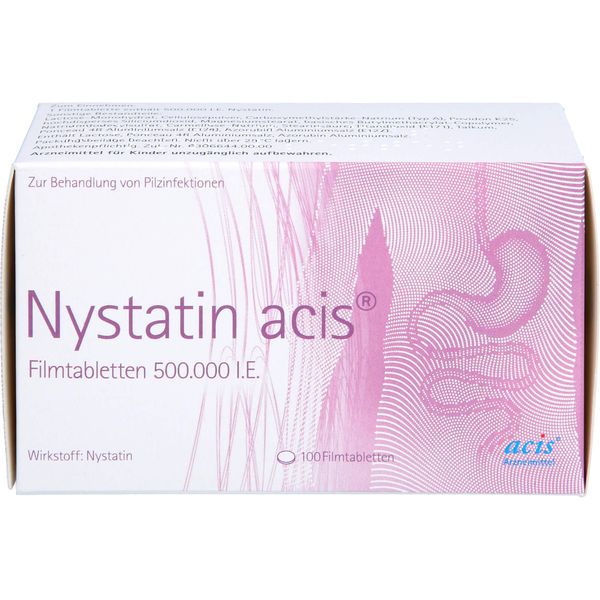 NYSTATIN acis film-coated tablets, pack of 100