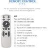 Retractable Ceiling Fan with Lights and Remote with APP Control, 3 Color Change,