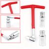 Holoras T-Handle Universal Joint Spark Plug Socket Wrench, 16mm 21mm Socket (Red)