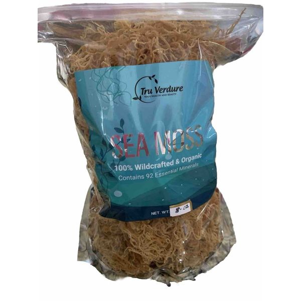 Organic, Wild crafted St Lucia sea moss ( 8oz )