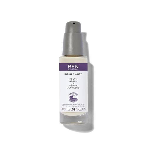REN Clean Skincare Bio Retinoid Siero Gioventù per Linee sottili e Rughe con Niacinamide e Ceramide, adatto per pelli sensibili, 30 ml