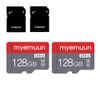 Two Memory Cards Micro SD Card 128GB with SD Adapter, C10, UHS-1, A1, Microsd, TF Card