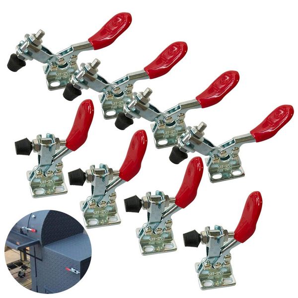 MIKMAYTOO Small Quick Release Horizontal Toggle Clamp 201A Hand Tool 60 lbs / 27kg (201-8PACK)