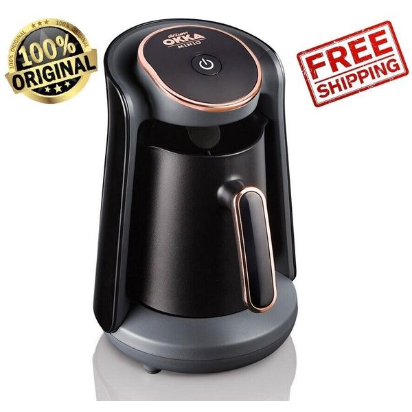 Arzum Okka Minio OK004 Automatic Turkish Coffee Maker Machine Copper/Black 220V