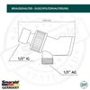 Hand Shower Mount Adjustable Shower Arm Mount for Shower Filter 1/2" DN15-