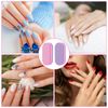 Mini Nail Buffer Blocks, 100/180 Grit Buffing Blocks, Acrylic Nail Buffer Strips (Pink/Purple)