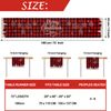 Kaket Red Christmas Table Runner, 180 x 33 cm, Linen, Elk, Snowflake, Tree Pattern