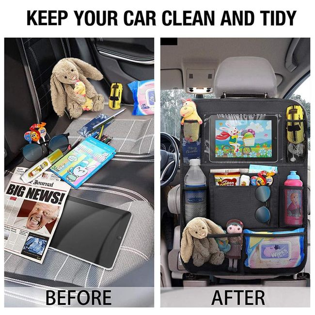 Cartoon Diaper Car Seat Organizer Storage Travel Bag Multi-Pocket Baby Bag