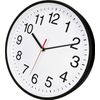 Silent Wall Clock - 12" Non Ticking Quartz Black Wall Clocks- Simple Design