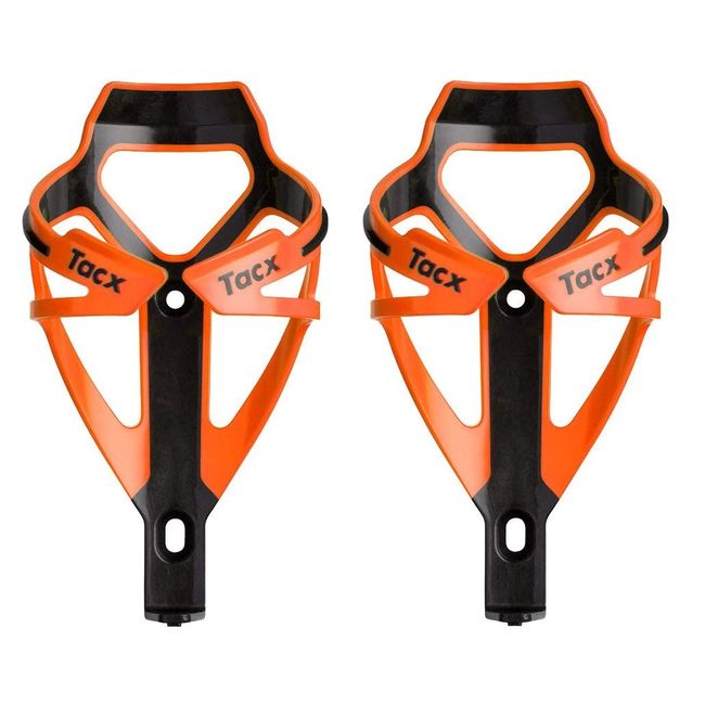 2個セット Tacx（タックス） ディーバ ボトルケージ Deva Bottle Cage (オレンジ) [並行輸入品]