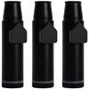 OMO Metal Ieak-proof Bottle (2nd Generation Upgrade Version) (Black）Portable Pepper Shaker (3 pack)