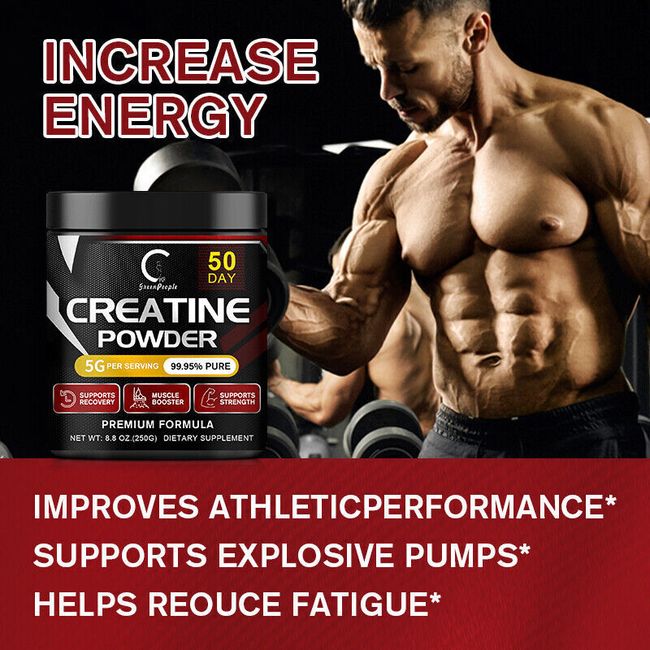 Creatine Monohydrate Powder 5g - Premium Creatine Supplement for