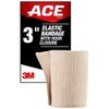 ACE 3" Elastic Bandage Wrap with Hook Closure, Beige, 2 Count