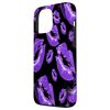 Two Kisses Collided Luscious Lilac Colored Lips Pattern Case for iPhone 13 Pro Max