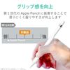 Elecom TB-APEGFBSCR Apple Pencil (1st Generation) Protective Cover, Case Grip, Thick Axis Type, Wave Grip, Clear