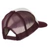 e4Hats.com Smile Face Embroidered Foam Mesh Back Cap - Maroon White OSFM