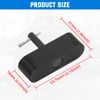 MOTOQUEEN Futon Frame Oblong Roller/Slider/Glider/Dowel Hardware Part Plastic Piece with Pin