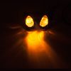 Surface Mount Light Mini Bullet LED Turn Signal Motorcycle Clear Black Blinker