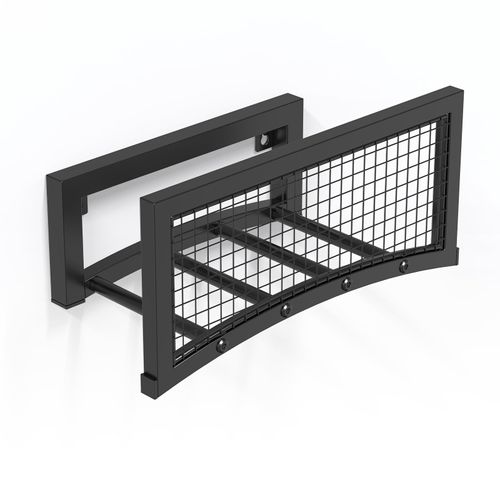 Mogaath Garden Hose Holder Wall Mount, Upgraded Heavy Duty Metal Hose Hanger Holds 150FT Hose, Outdoor Hose Reel Storage Rack for Yard, Lawn, Garden, Farm, Easy Install, Black