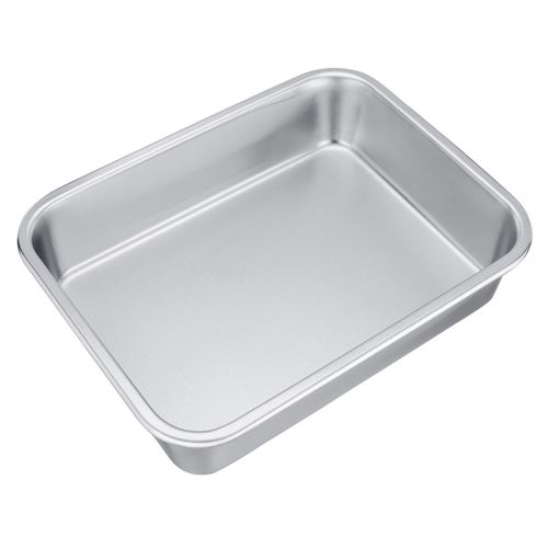 TeamFar Rectangular Cake Pan Brownie Pan, Stainless Steel Lasagna Casserole Baking Pan, 8’’x10’’x3’’, Rust Free & Non Toxic, Easy Clean & Dishwasher Safe
