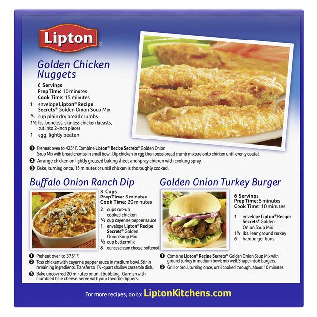 Lipton Recipe Secrets Onion Dry Soup and Dip Mix, 2 oz, 2 Pack