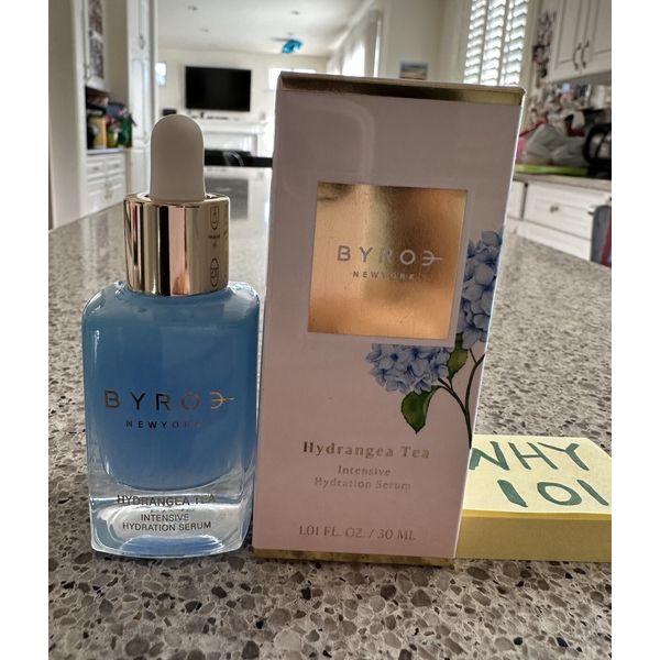 BYROE Hydrangea Tea Intensive Hydration Serum 1.01oz/30mL FULL SZ SEAL BOX $80