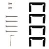 CRL MEL037CH Polished Chrome Melbourne Wall Mount Full Back Plate Hinge