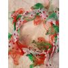 Handmade Holiday Christmas Slip On Festive Dog Collars Size Medium