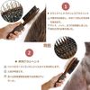 Pet Brush, Dog Brush, Pet Care Brush, Double-Sided, Premium Pig Hair Brush, Hair Removal, Suitable for Dogs, Cats, Long Hair, Short Hair, etc. (Brown)