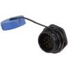 Circular Panel Plug, 12 Pole, Circular Industrial/MIL Spec Connectors, Qty X 1