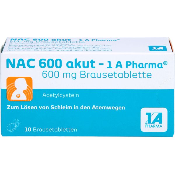NAC 600 akut - 1 A Pharma, 10 St. Tabletten